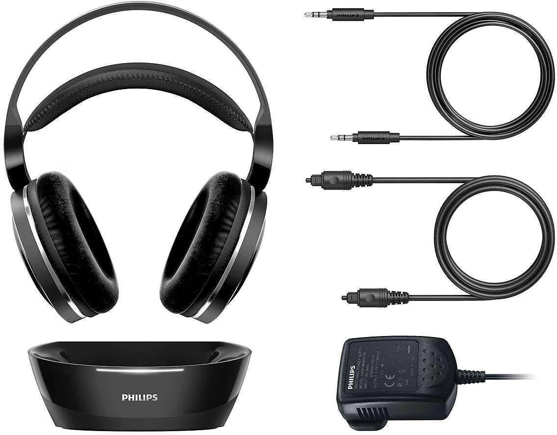 Belaidės TV ausinės Philips SHD8850/12, Juodos