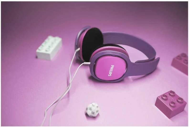 Vaikiškos ausinės Philips SHK2000PK/00 Rožinės ir violetinės