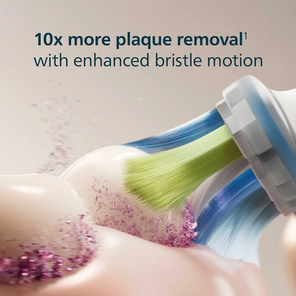 4 dalių šepetėlių galvučių pakuotė Philips Sonicare Premium Plaque Defence, HX9044/87