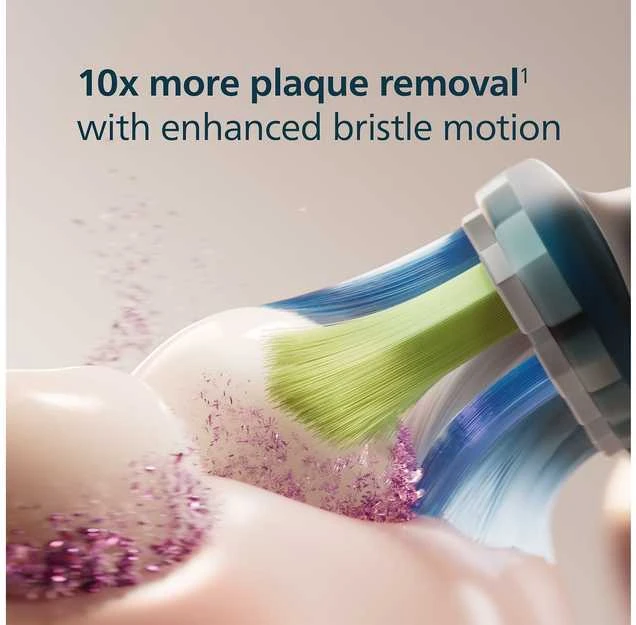 4 dalių šepetėlių galvučių pakuotė Philips Sonicare Premium Plaque Defence HX9044/88