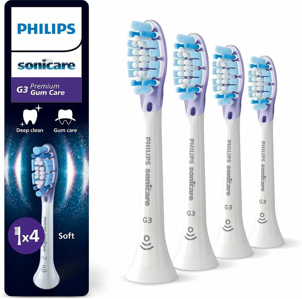 Philips Sonicare G3 šepetėlių galvutės, 4 vnt. pakuotė