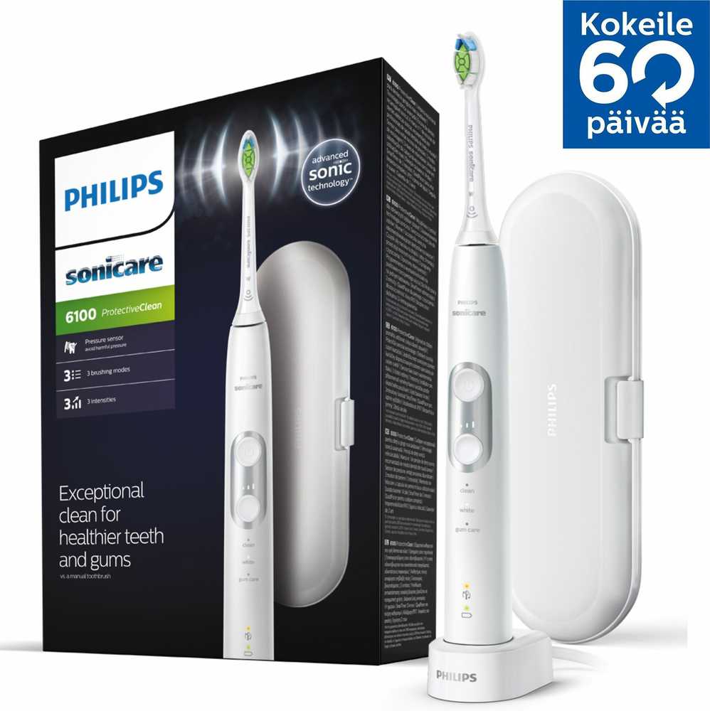 Philips Sonicare ProtectiveClean 6100 Sonic elektrinis dantų šepetėlis HX6877/28