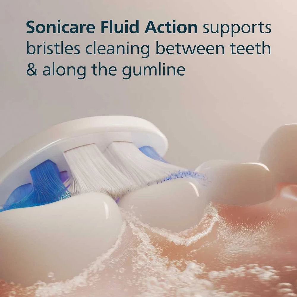 4 dalių šepetėlių galvučių pakuotė Philips Sonicare Sensitive HX6054/87, Baltos spalvos