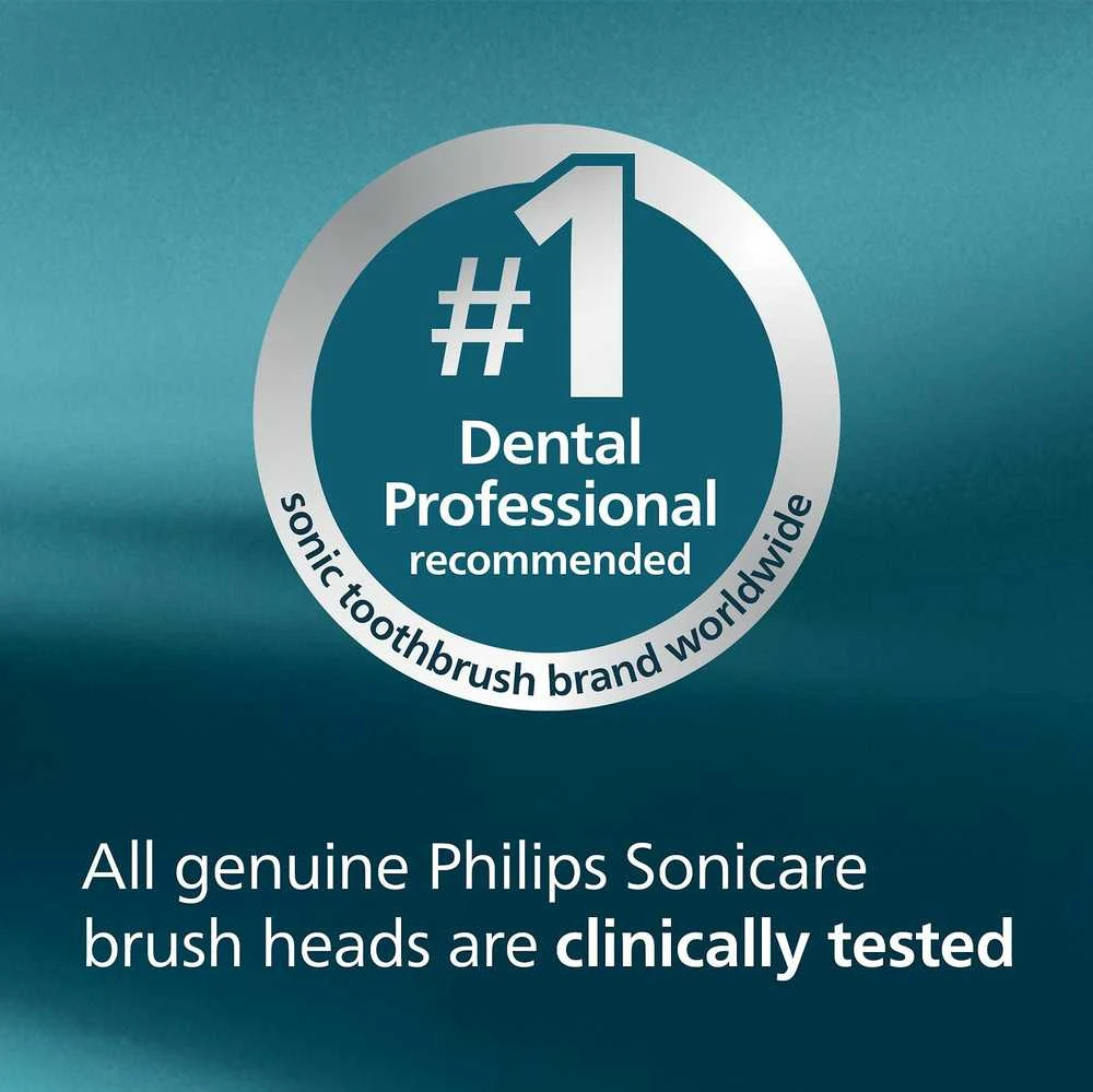 4 dalių šepetėlių galvučių pakuotė Philips Sonicare Sensitive HX6054/87, Baltos spalvos
