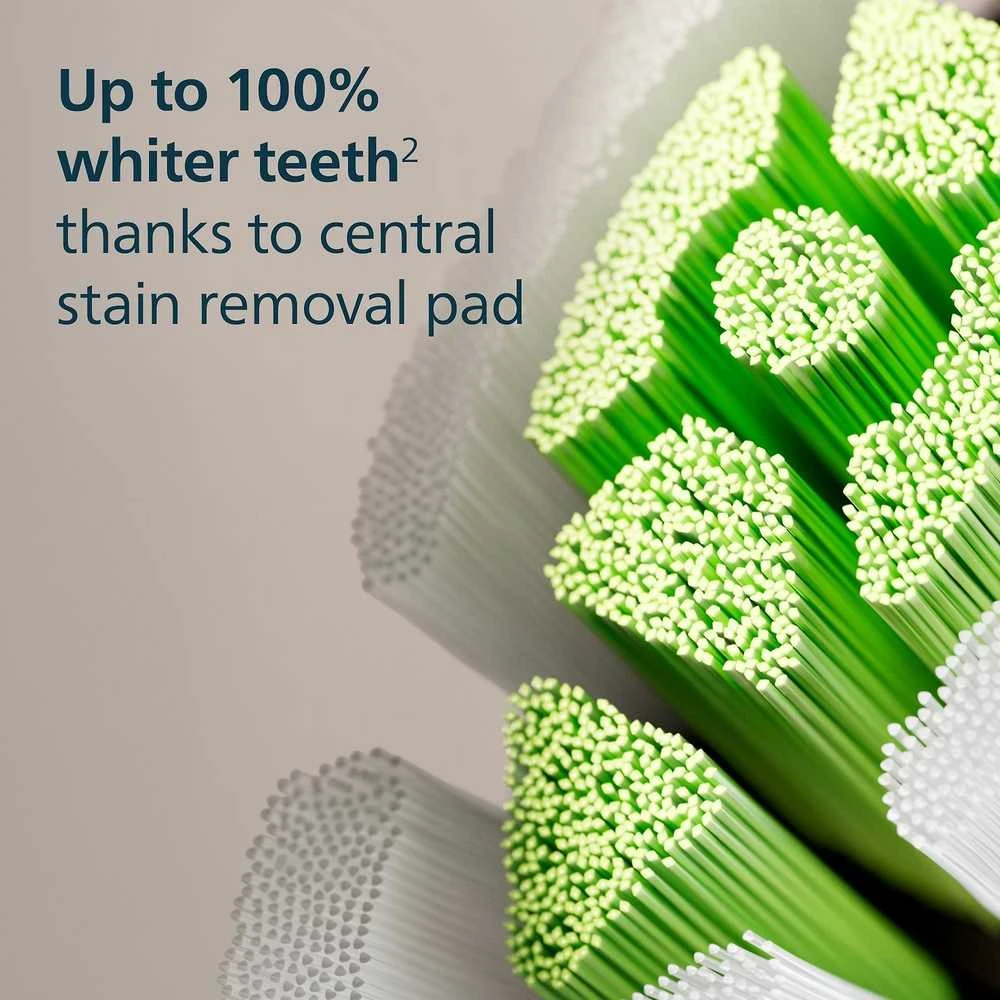 4 dalių šepetėlių galvučių pakuotė Philips Sonicare Optimal White HX6064/88