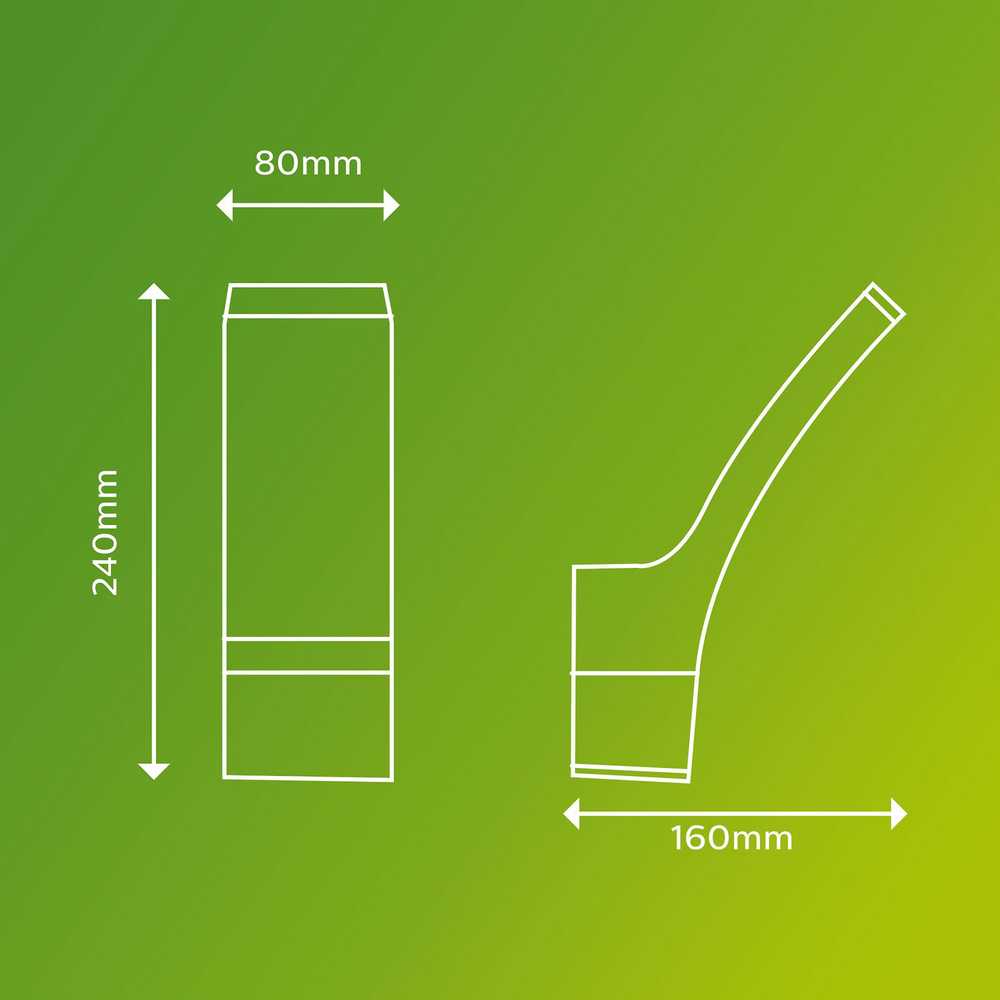 Philips Splay -seinävalaisin, antrasiitti, 2700K