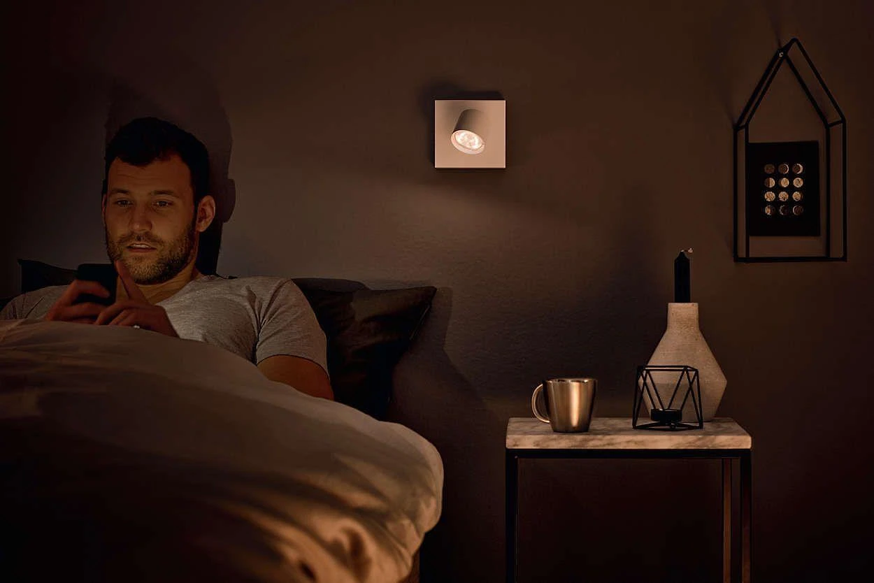 Philips Star WarmGlow LED prožektorius, 4,5 W, baltas