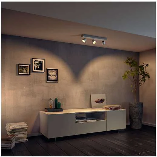 Sieninis šviestuvas „Philips PHILIPS“ pakabinamas šviestuvas – „Philips Home Lighting Star“ LED prožektorius 3x4,5W baltas – 56243/31/P0