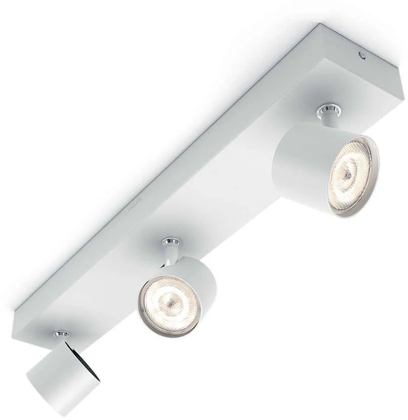 Sieninis šviestuvas „Philips PHILIPS“ pakabinamas šviestuvas – „Philips Home Lighting Star“ LED prožektorius 3x4,5W baltas – 56243/31/P0