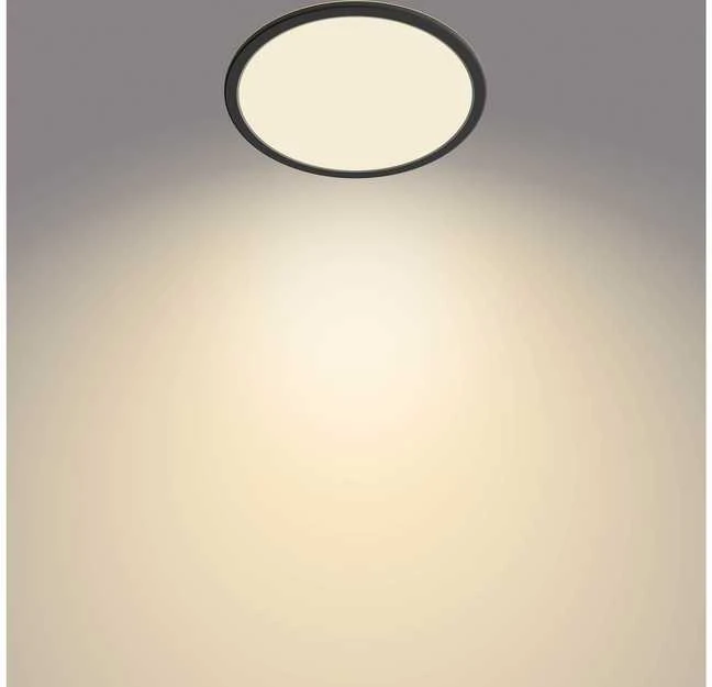 Lubinis šviestuvas Šviestuvas Philips Superslim, 15W, 2700°K, juodas