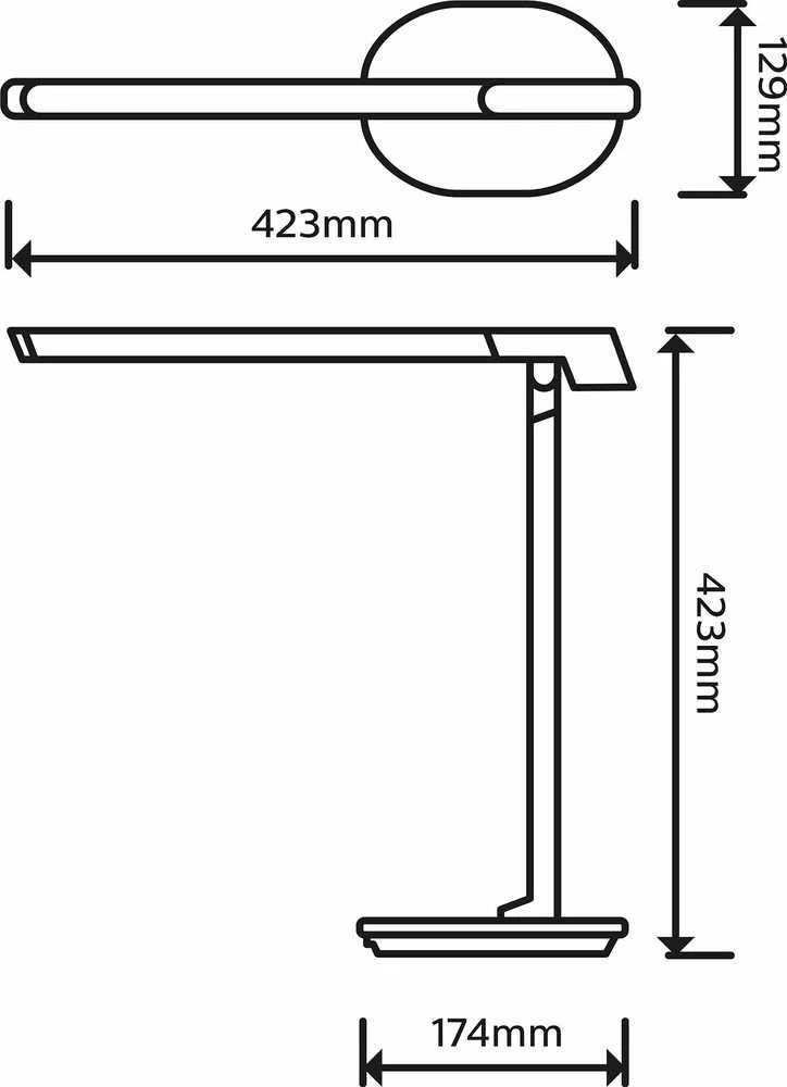 Philips Sword DSK610 stalinė lempa, pilka