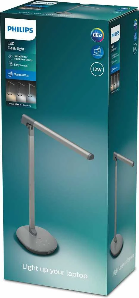 Philips Sword DSK610 stalinė lempa, pilka