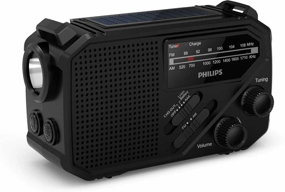 Philips TAR1609/00 radijo imtuvas Nešiojama Analoginis ir skaitmeninis Juoda
