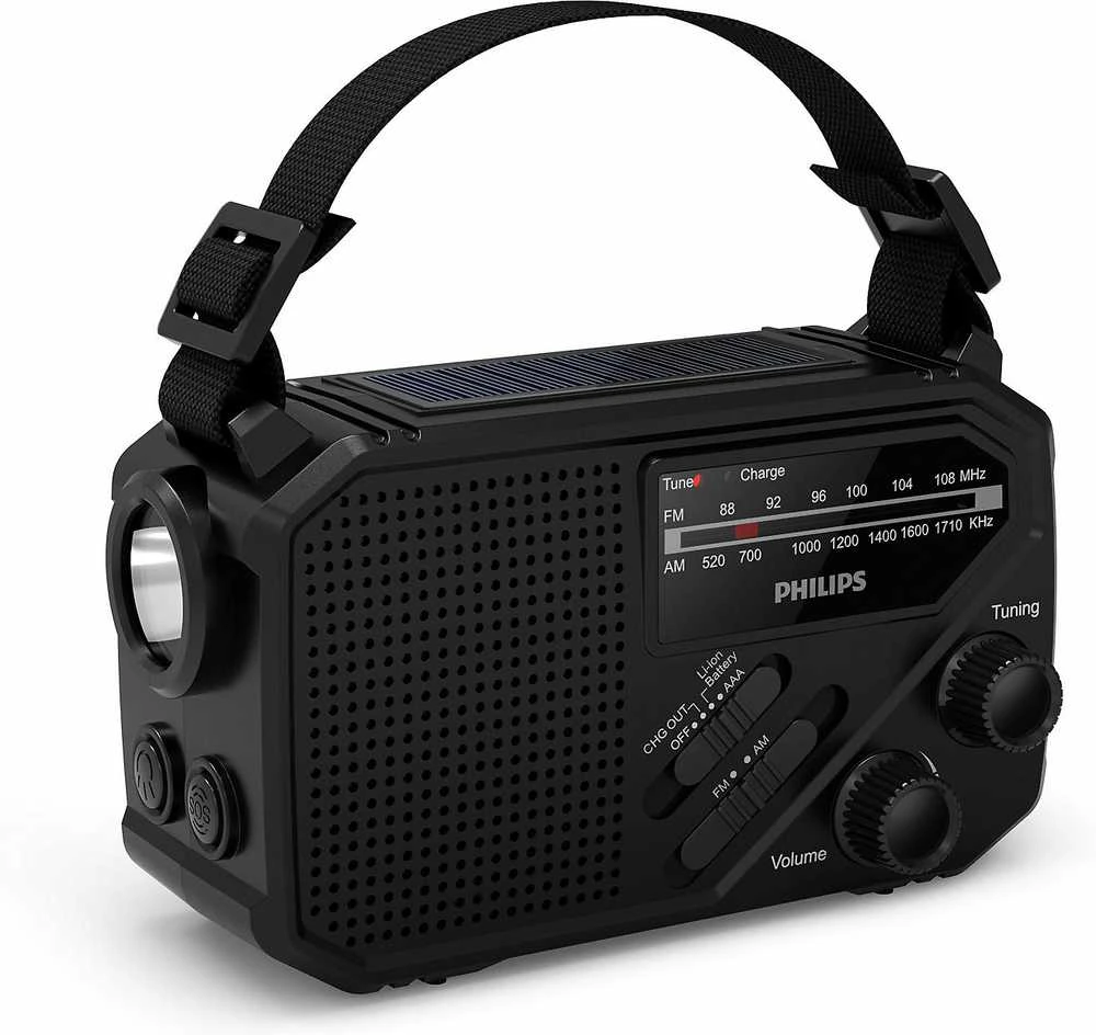 Philips TAR1609/00 radijo imtuvas Nešiojama Analoginis ir skaitmeninis Juoda