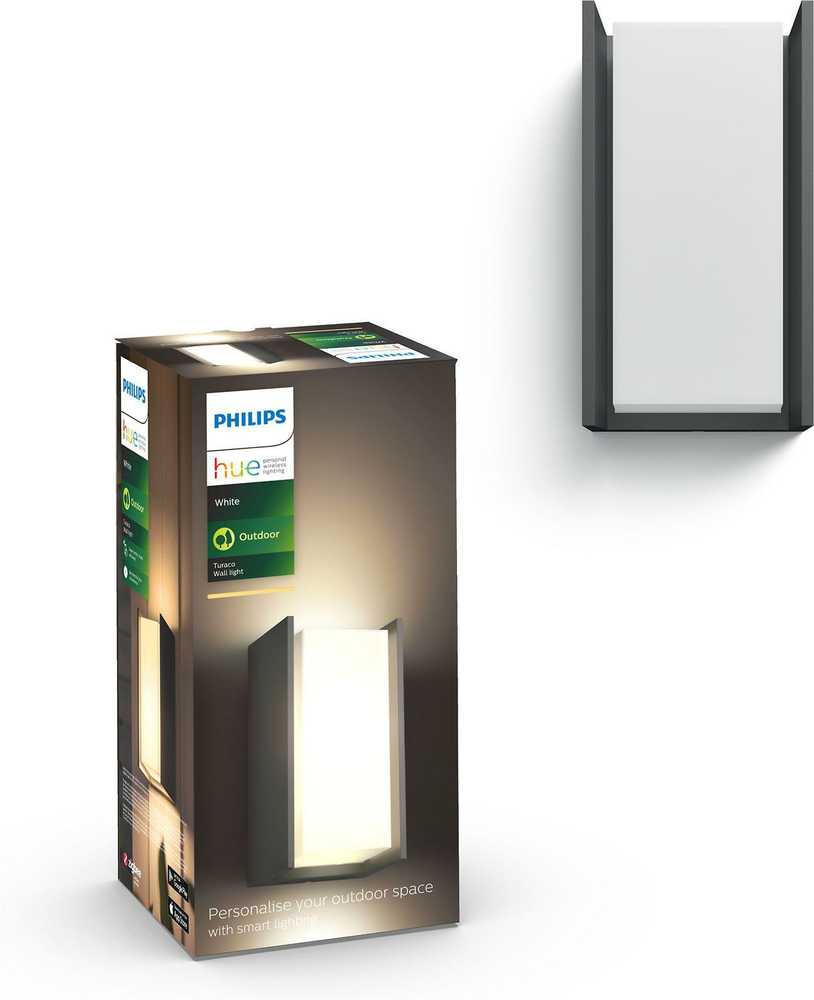 Sieninis šviestuvas Philips Hue balta Sieninis lauko šviestuvas „Turaco“