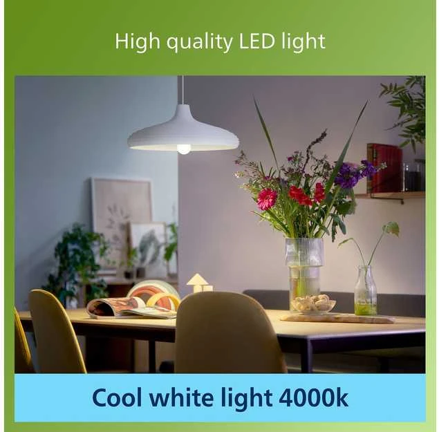 Signify „Philips Classic LED-A-Label“ lempa 60 W E27 matinė neutrali balta