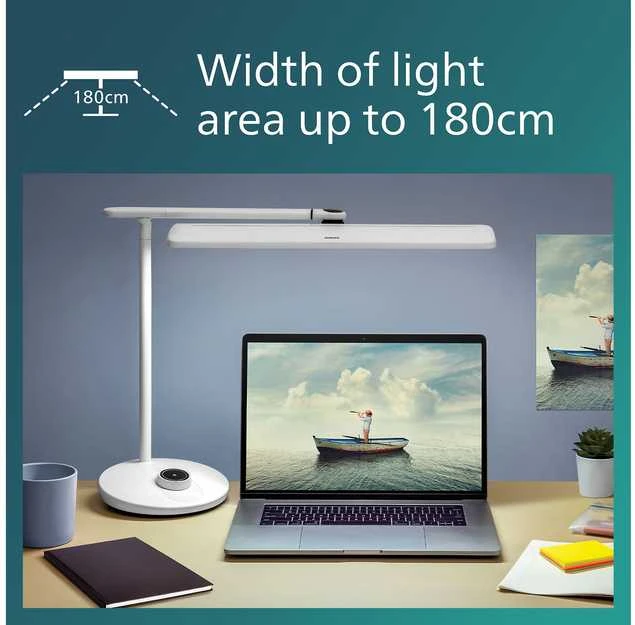 Philips LED Schreibtischleuchte VDTMate 13.7W, 27000K-6500K, baltas
