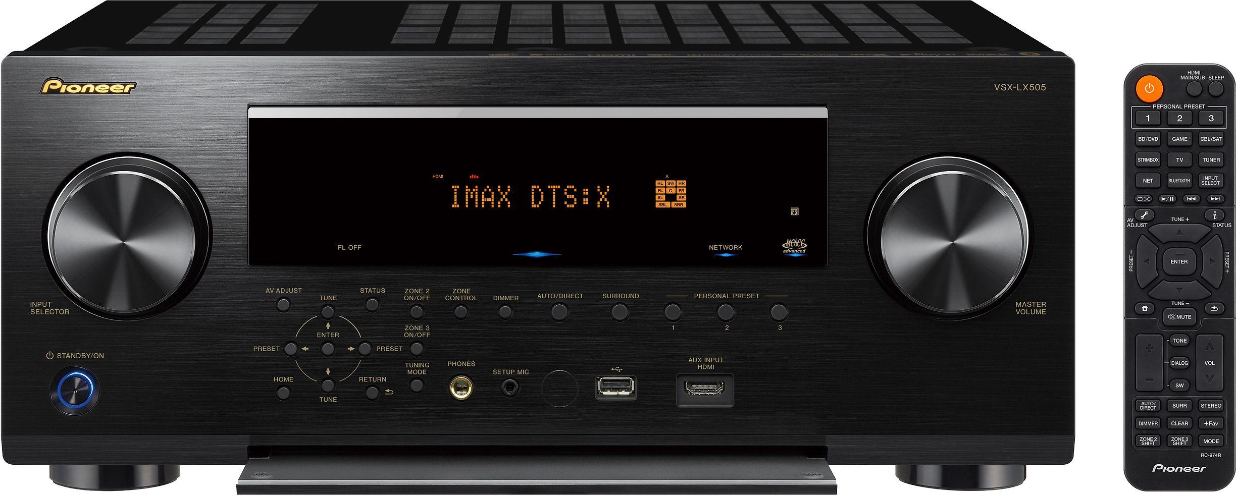 Pioneer VSX-LX505 home cinema receiver, juodas