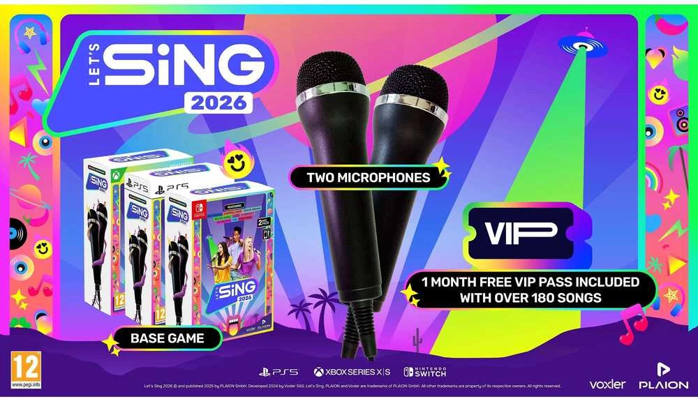 Vox Plaion Let's Sing 2026 + 2 mikrofonai