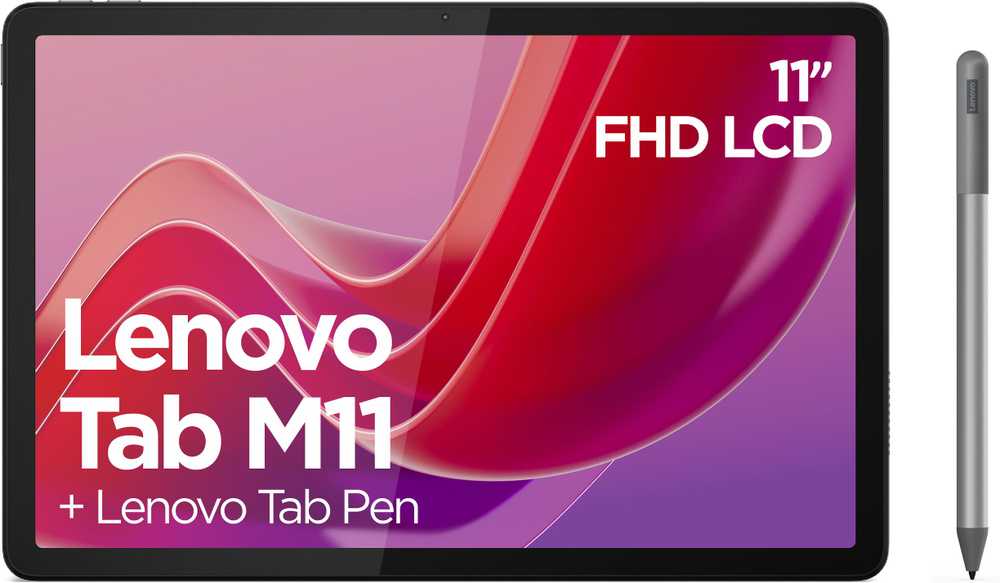 Planšetinis kompiuteris Lenovo Tab M11, 11", 4GB / 128GB, 4G LTE, Pilkos (Luna Grey) spalvos (ZADB0034SE)