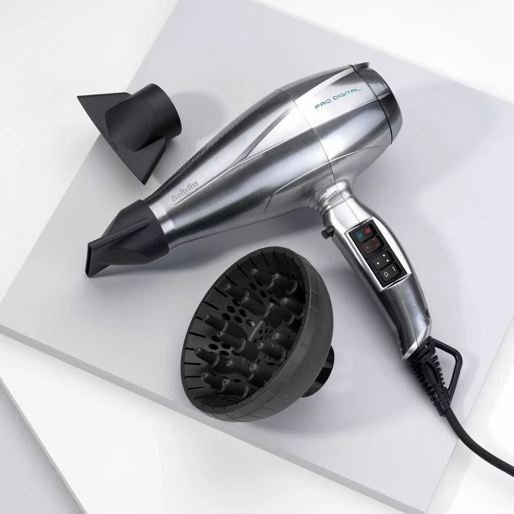 Plaukų džiovintuvas BaByliss Le Pro Digital Pilka, Sidabras 2200 W