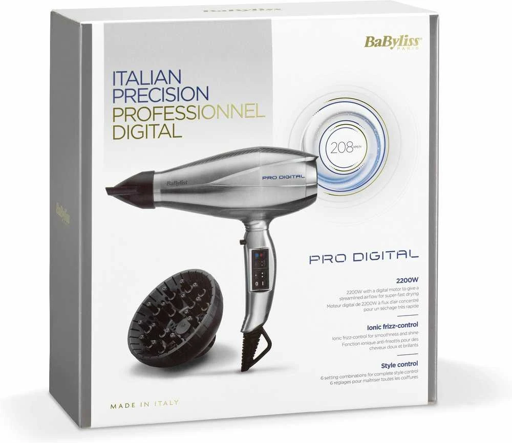 Plaukų džiovintuvas BaByliss Le Pro Digital Pilka, Sidabras 2200 W