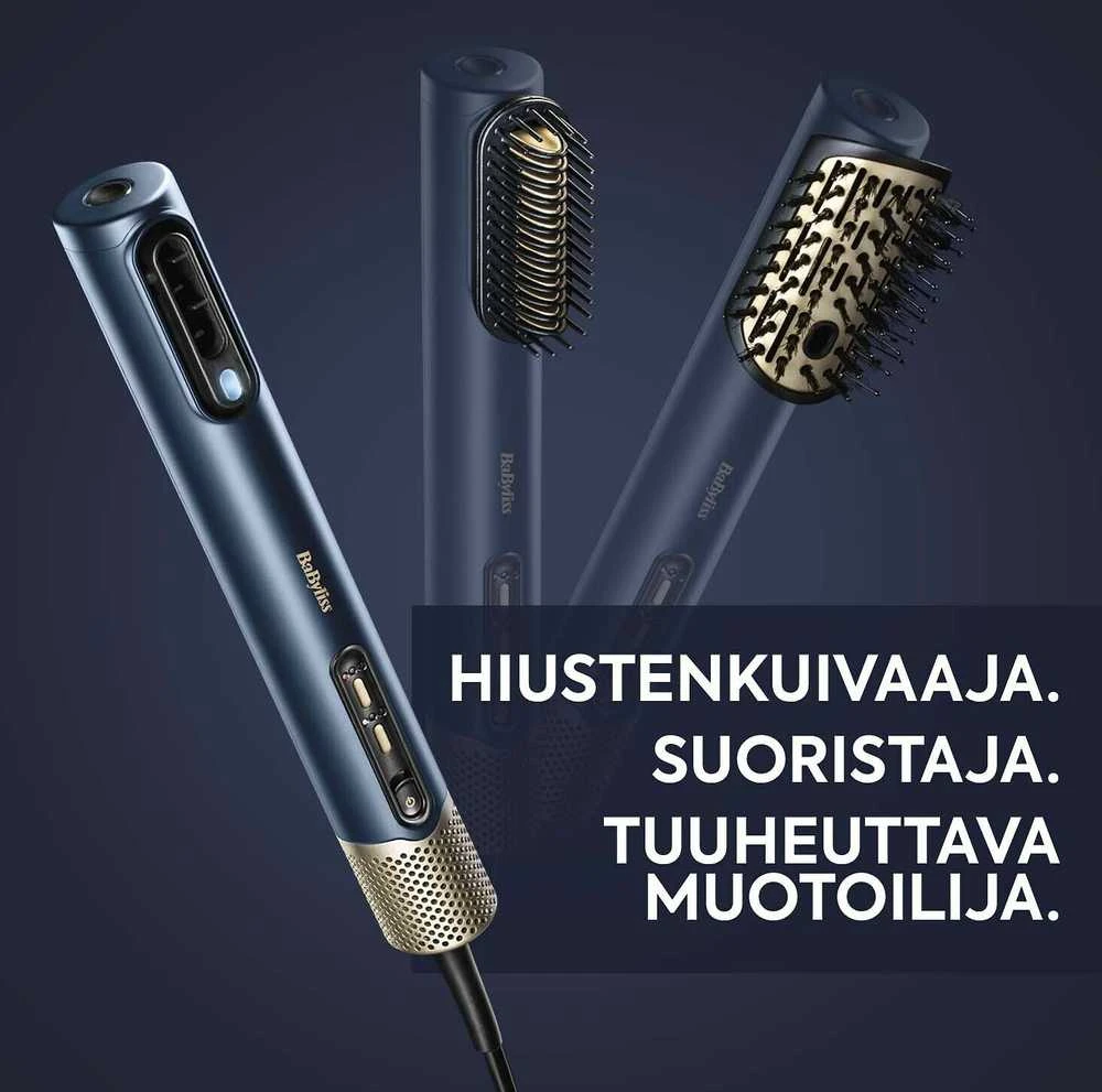 Plaukų formavimo šukos Babyliss Air Wand AS6550E, tamsiai mėlynos spalvos