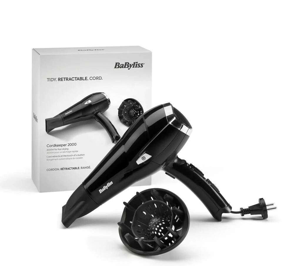 BaByliss Plaukų Džiovintuvas Cordkeeper 2000 D374DE