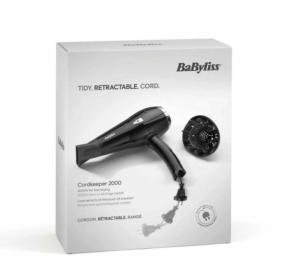 BaByliss Plaukų Džiovintuvas Cordkeeper 2000 D374DE