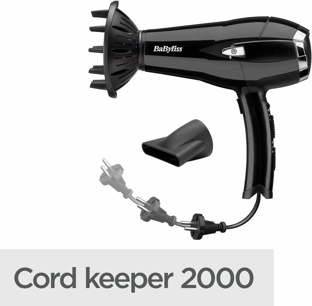 BaByliss Plaukų Džiovintuvas Cordkeeper 2000 D374DE