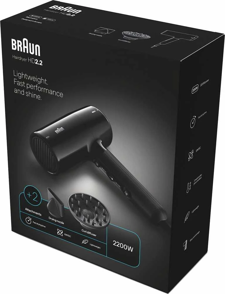 HD2.2 Braun Plaukų Džiovintuvas BRHD225E