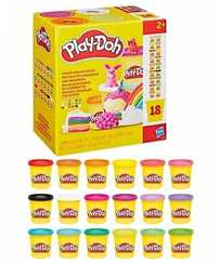 PLAY-DOH Mielikuvitus muovailuvahasetti, 18 purkkia