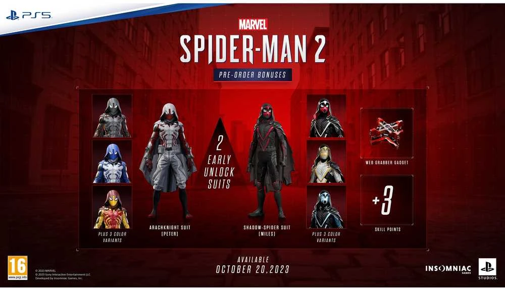 PS5 Marvel's Spider-Man 2 + išankstinio užsakymo premija