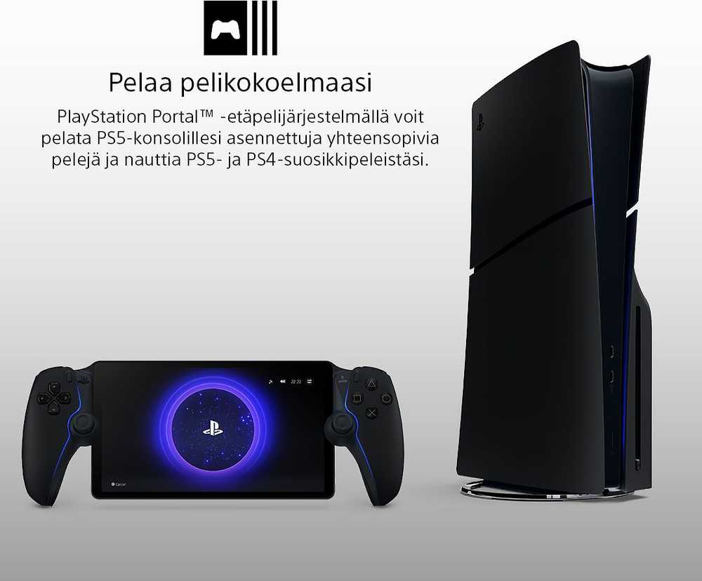 Sony PlayStation 5 Portal Midnight Juodas