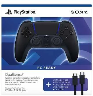 Sony PlayStation PS5 DualSense belaidis valdiklis Midnight Juodas + USB laidas