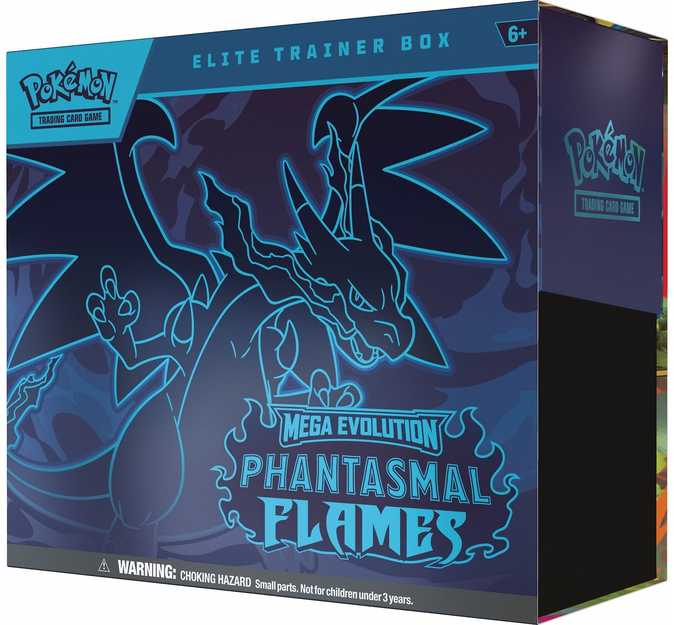 „Pokemon Pokemon TCG: Mega Evolution“ – „Phantasmal Flames“ – elito treniruočių dėžutė