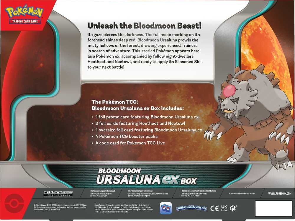 „Pokemon“ TCG – „Bloodmoon Ursaluna ex Box“