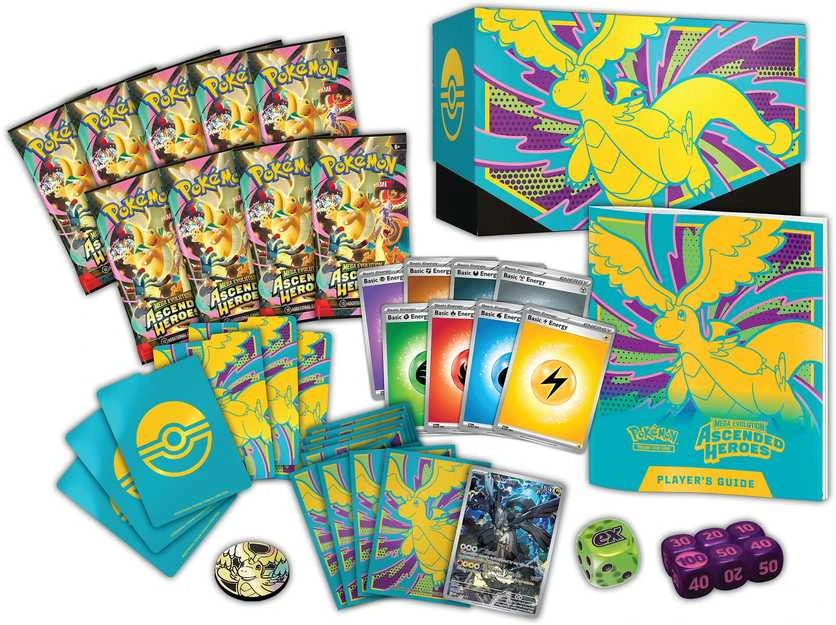 English Pokemon Elite Trainer Card game case