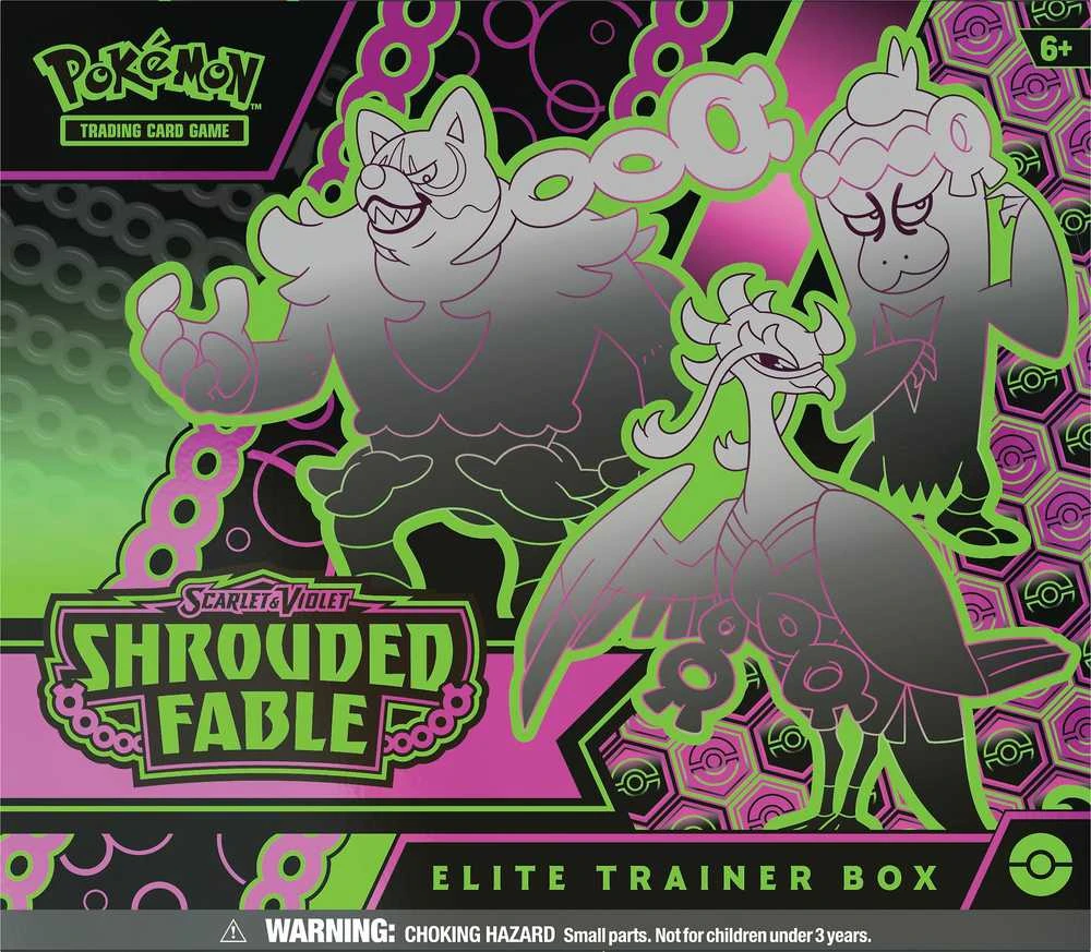 „Pokemon TCG“ – „Scarlet & Violet 6.5 Shrouded Fable Elite“ treniruočių dėžutė