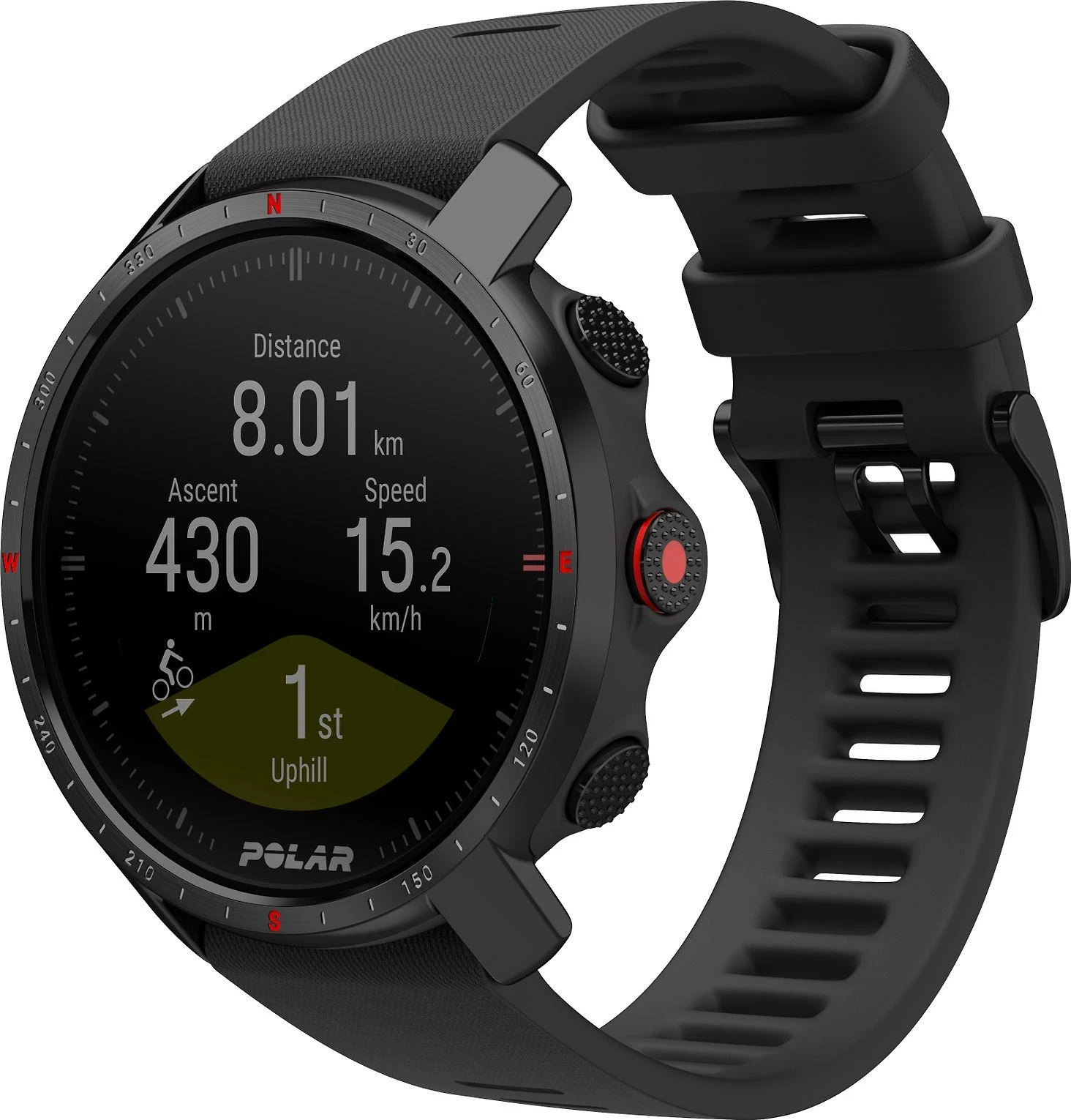 Išmanusis laikrodis Polar Grit X Pro M/L, juodos spalvos