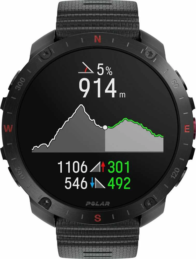 Išmanusis laikrodis Polar Grit X2 Pro su širdies ritmo matavimo diržu, Juodas