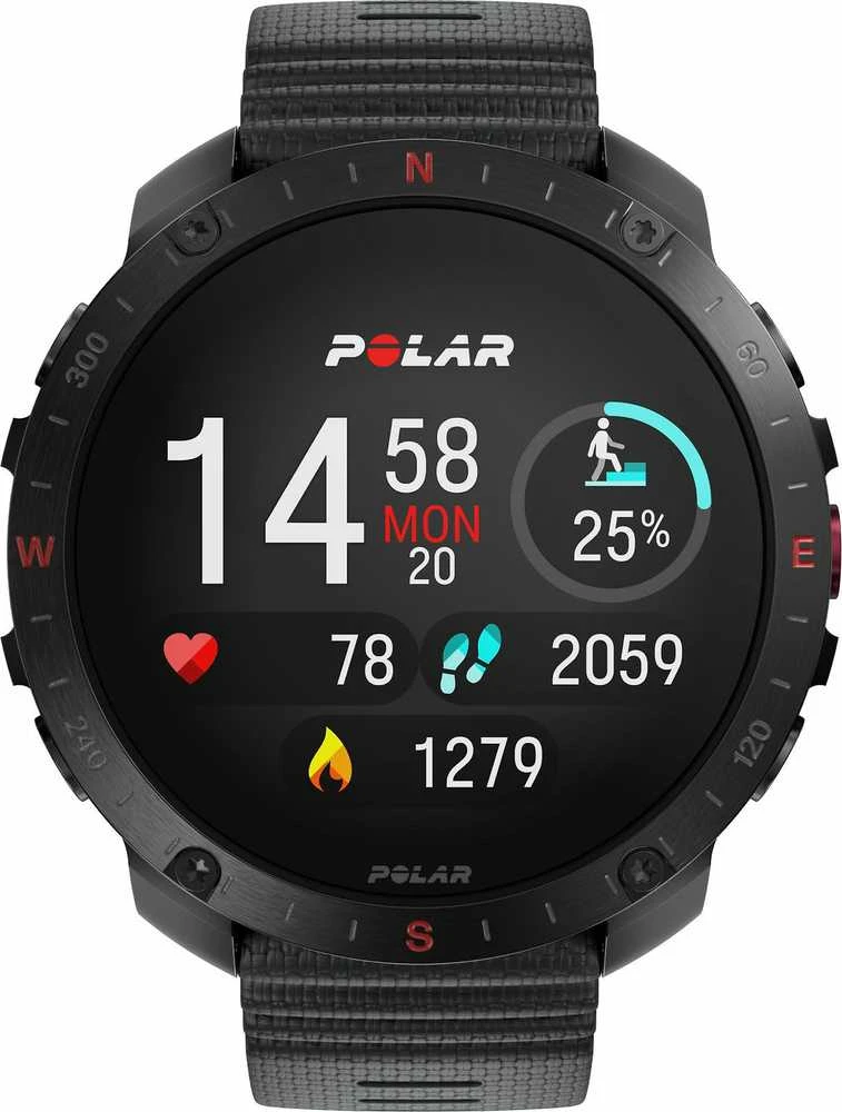 Išmanusis laikrodis Polar Grit X2 Pro su širdies ritmo matavimo diržu, Juodas