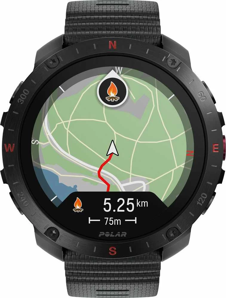 Išmanusis laikrodis Polar Grit X2 Pro su širdies ritmo matavimo diržu, Juodas