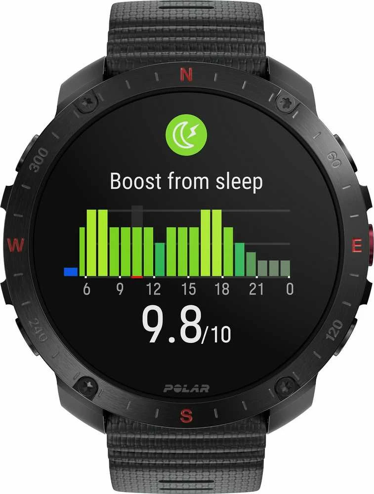 Išmanusis laikrodis Polar Grit X2 Pro su širdies ritmo matavimo diržu, Juodas