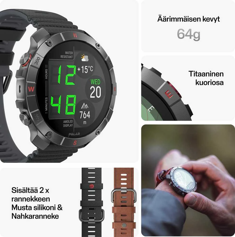 Išmanusis laikrodis Polar Grit X2 Pro Titan
