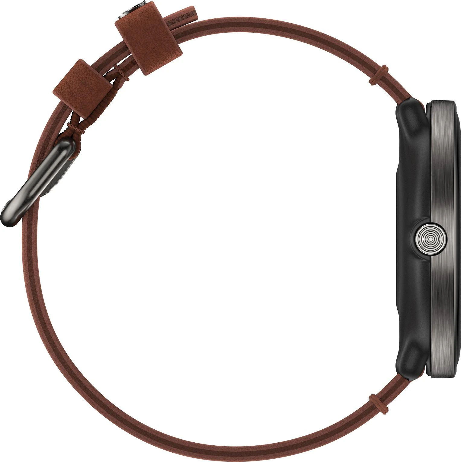 Išmanusis laikrodis Polar Ignite 3 Titanium, S-L dydžio, Juodos spalvos korpusas su rudos spalvos odiniu dirželiu (komplektacijoje papildomai juodos spalvos silikoninis dirželis)