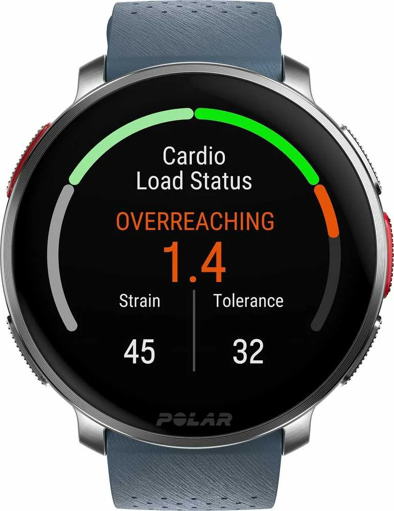 Išmanusis laikrodis Polar Vantage V3 S/L. Sidabrinės spalvos korpusas su melsvos spalvos dirželiu