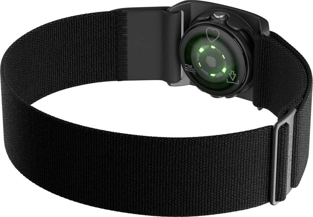 Širdies ritmą matuojantis diržas Polar Verity Sense, M-XXL dydis, Juodos spalvos