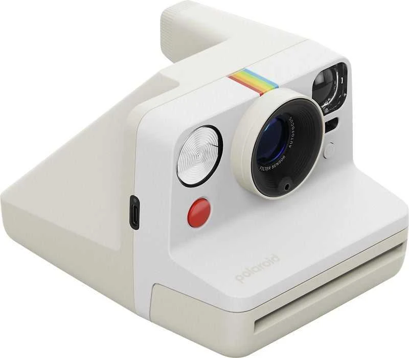 Polaroid Now Gen 3 Pebble Baltas rinkinys su spalvota plėvele (8 nuotraukos)