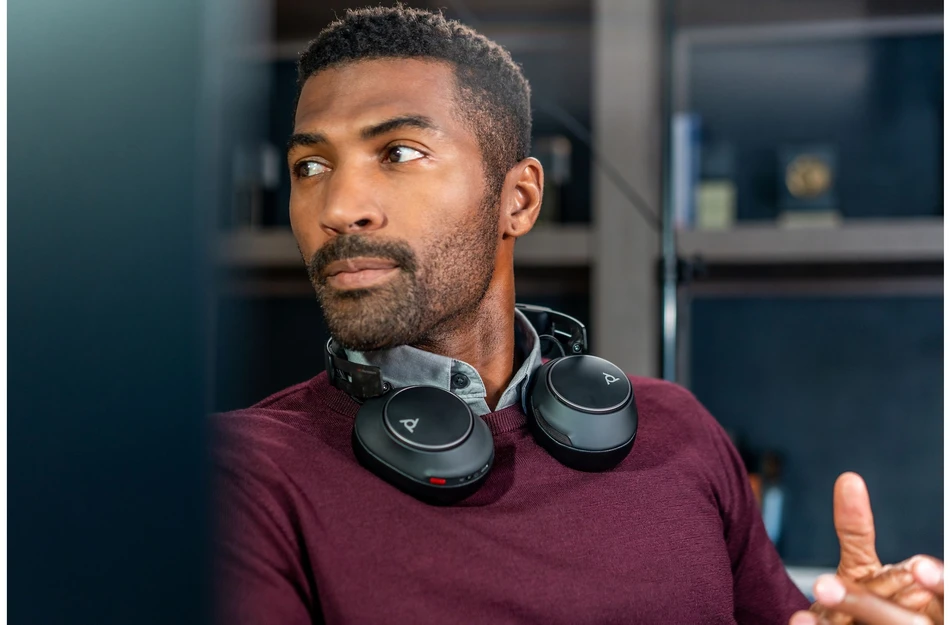 „Poly Voyager Surround 80 UC“ USB-C ausinės + USB-C/A adapteris, sertifikuotas „Microsoft Teams“ (8G7U0AA)